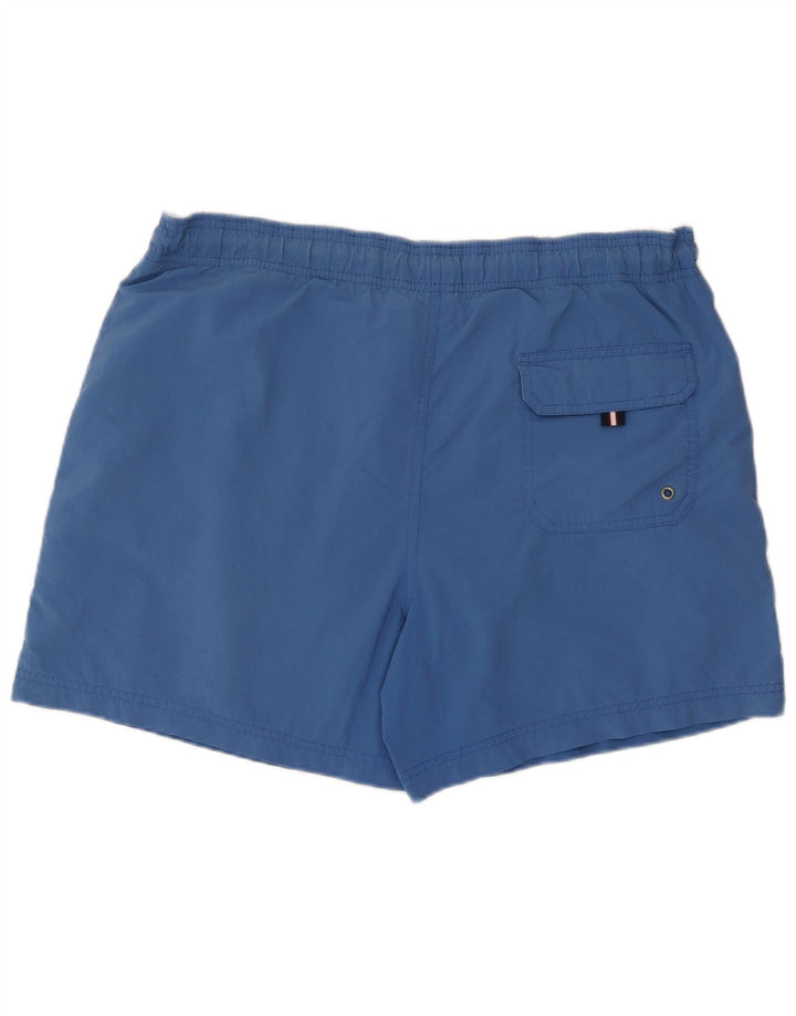 Shorts de natação masculino Tommy Hilfiger médio azul colorblock poliéster