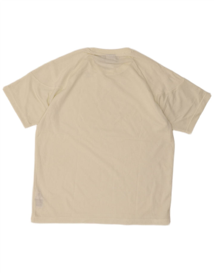 Adidas Mens Camiseta Top Médio Off White Algodão