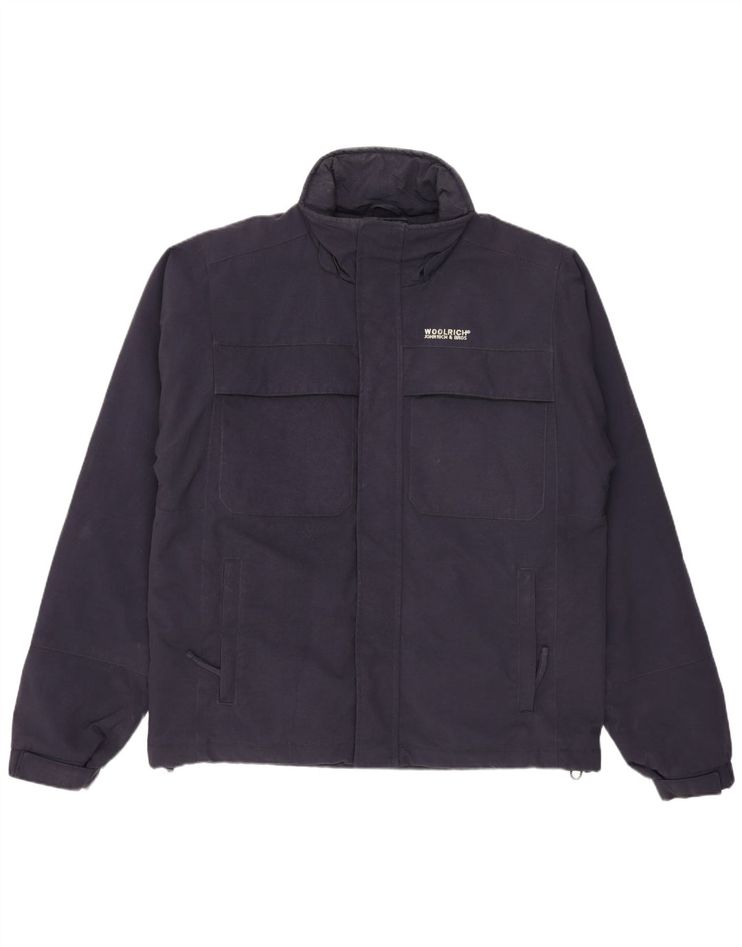 Jaqueta corta-vento masculina Woolrich UK 36 pequena azul marinho