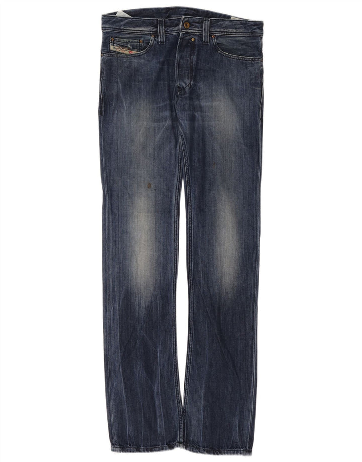 Diesel Masculino Safado Straight Jeans W30 L34 Azul Algodão