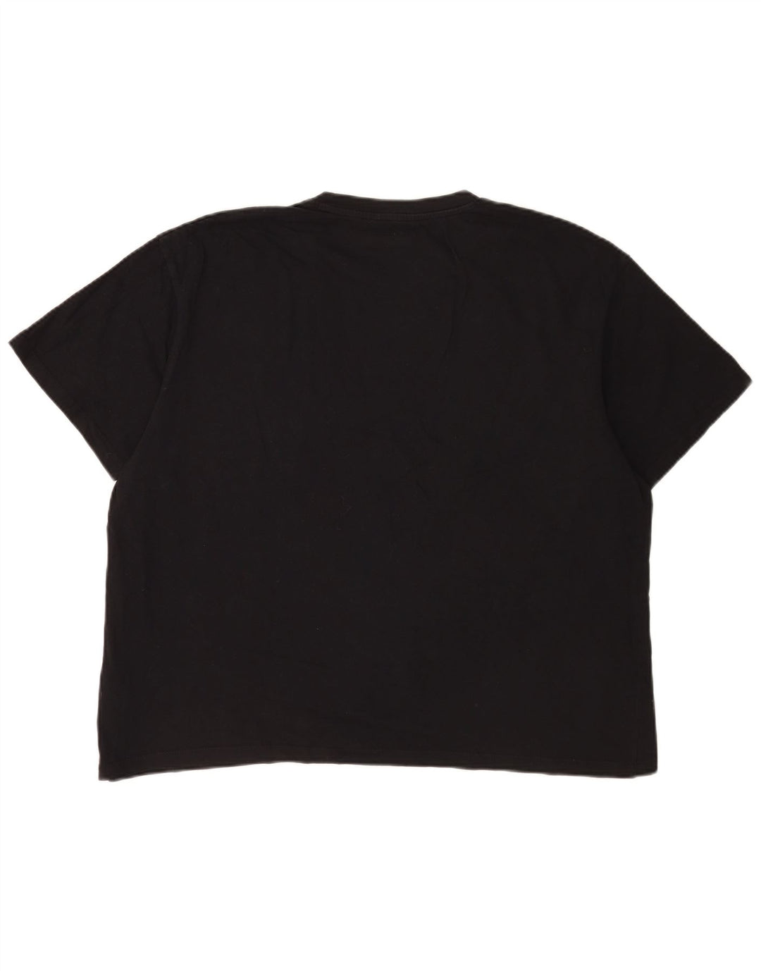 Wrangler Camiseta masculina grande de algodão preto