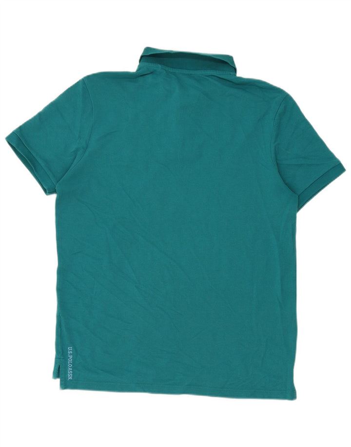 US Polo Assn. Camisa Masculina Verde Médio