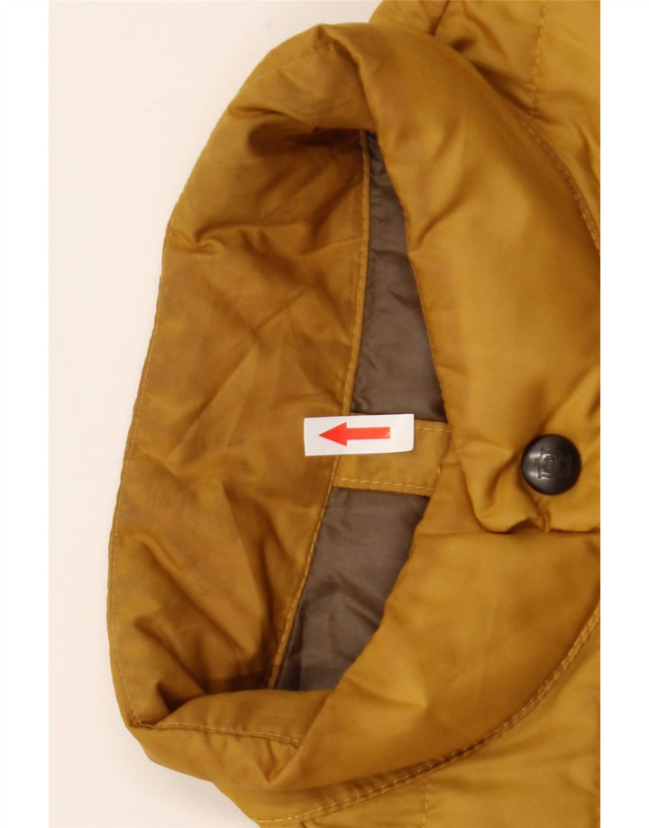 Colete acolchoado masculino Massimo Dutti UK 36 pequeno poliéster amarelo