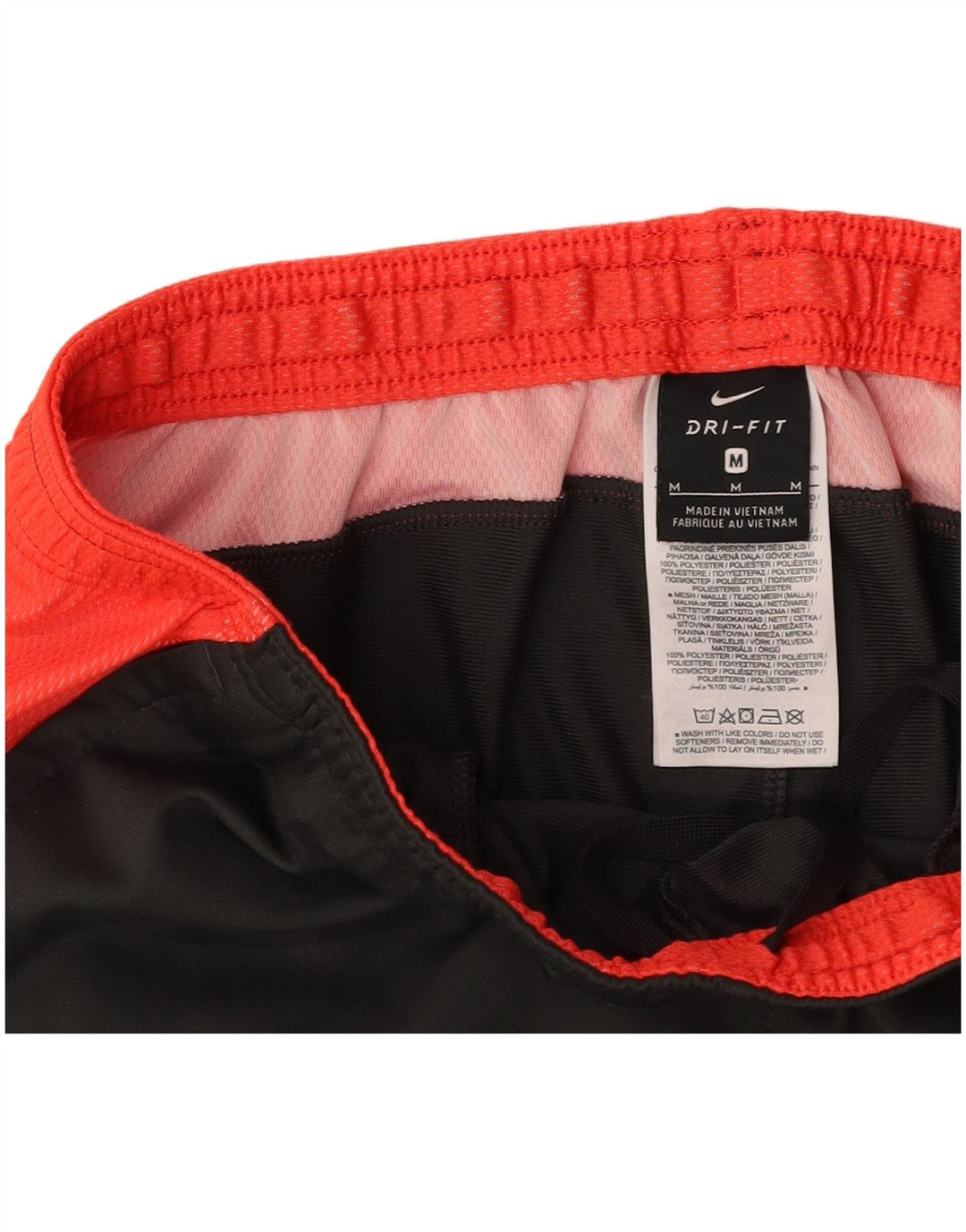 Calça de treino masculina NIKE Dri Fit cinza médio colorblock poliéster