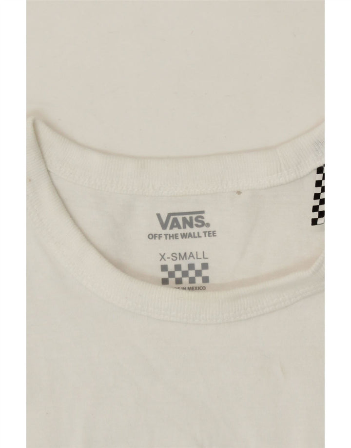 VANS Mens T-Shirt Top XS White Cotton Vintage Vans and Second-Hand Vans from Messina Hembry 