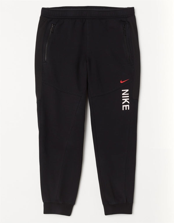Nike Mens Graphic Calças de treino Joggers Médio Algodão Preto
