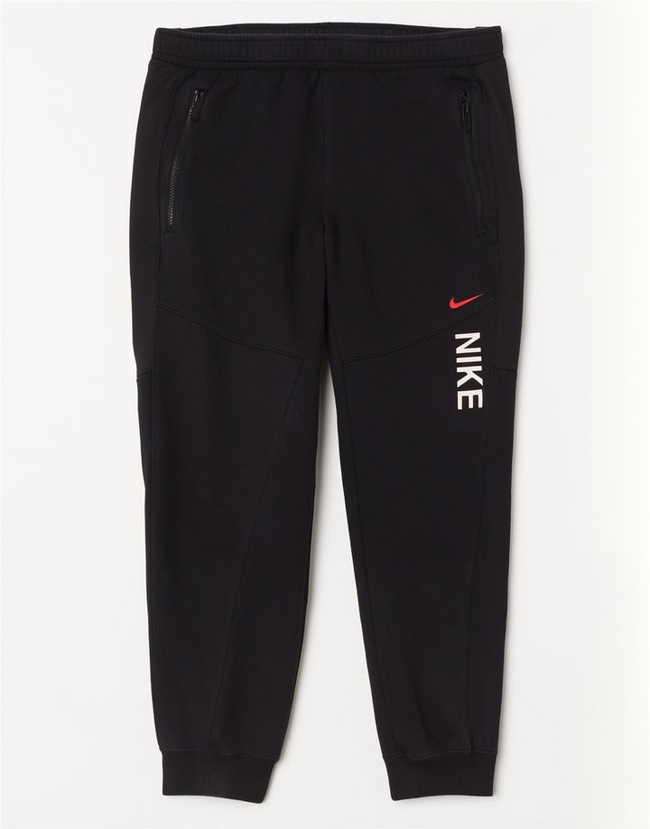 Nike Mens Graphic Calças de treino Joggers Médio Algodão Preto
