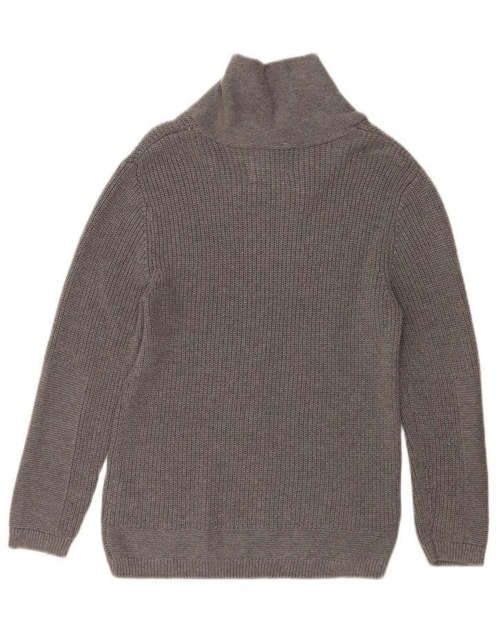 Suéter Zara Boys com gola xale 9-10 anos algodão cinza