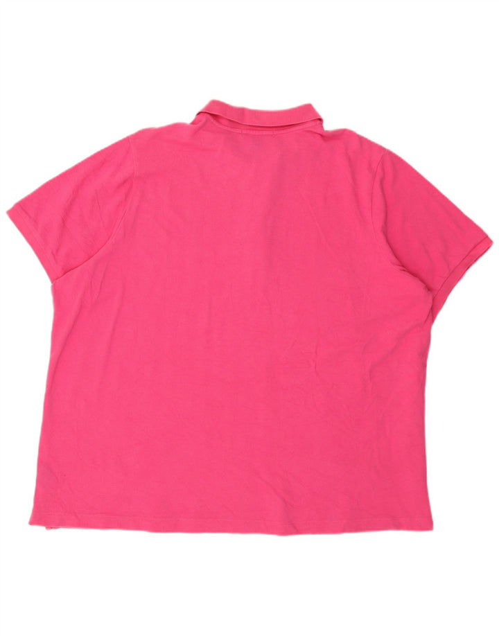Polo feminino RALPH LAUREN UK 22 3XL algodão rosa