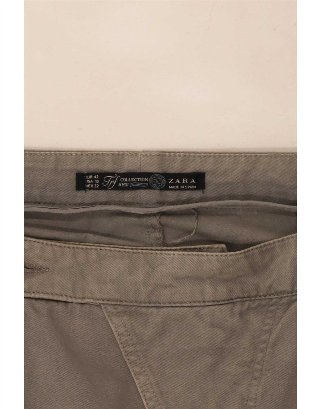 Zara Womens Trafaluc Pegged Mini Saia EU 42 Grande W32 Cinza