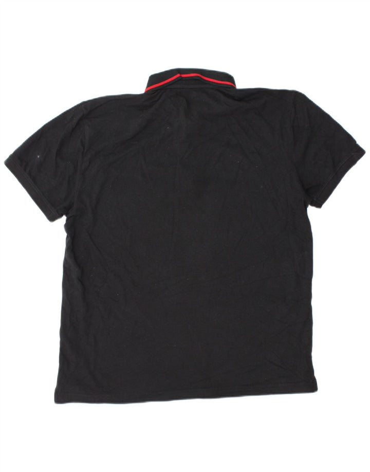 Camisa polo masculina IZOD Slim Fit grande algodão preto