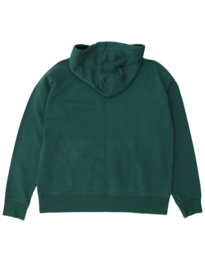 Suéter com capuz gráfico masculino Dkny médio algodão verde