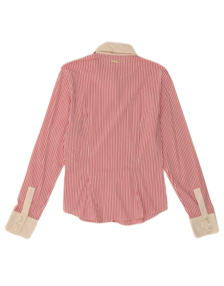 Camisa feminina MARELLA IT 44 algodão listrado rosa médio
