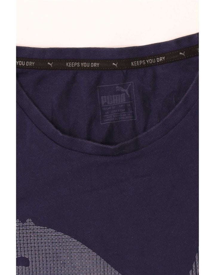 Puma Camiseta Masculina Graphic Top Grande Azul Marinho