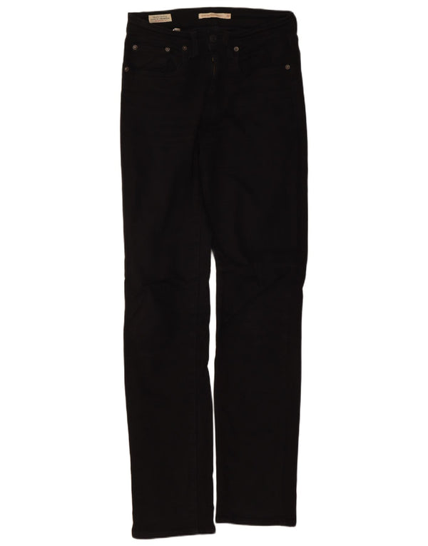 Calça jeans feminina Levi's 724 High Rise Straight W27 L32 algodão preto