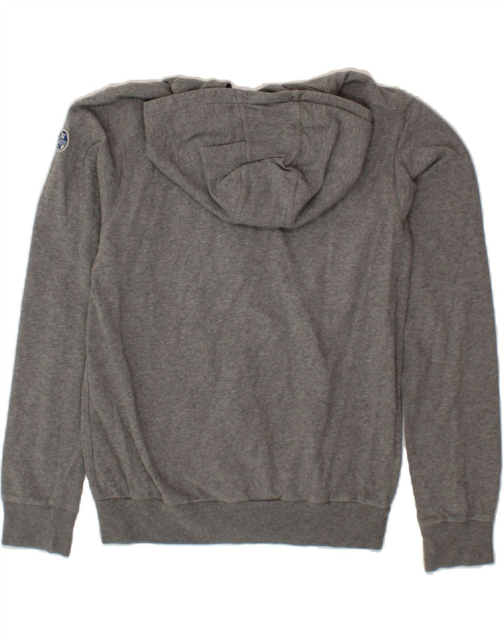 NORTH SAILS Boys Graphic Zip Hoodie Sweater 15-16 Years Grey Cotton Vintage North Sails and Second-Hand North Sails from Messina Hembry 