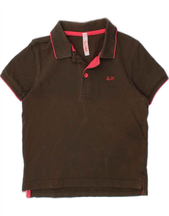 SUN68 Baby Boys Polo Shirt 18-24 Months Brown Cotton Vintage Sun68 and Second-Hand Sun68 from Messina Hembry 