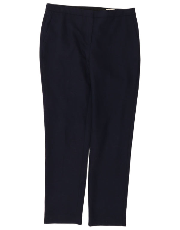 Calça Chino Feminina Reiss Slim UK 12 Médio W32 L29 Lã Azul Marinho