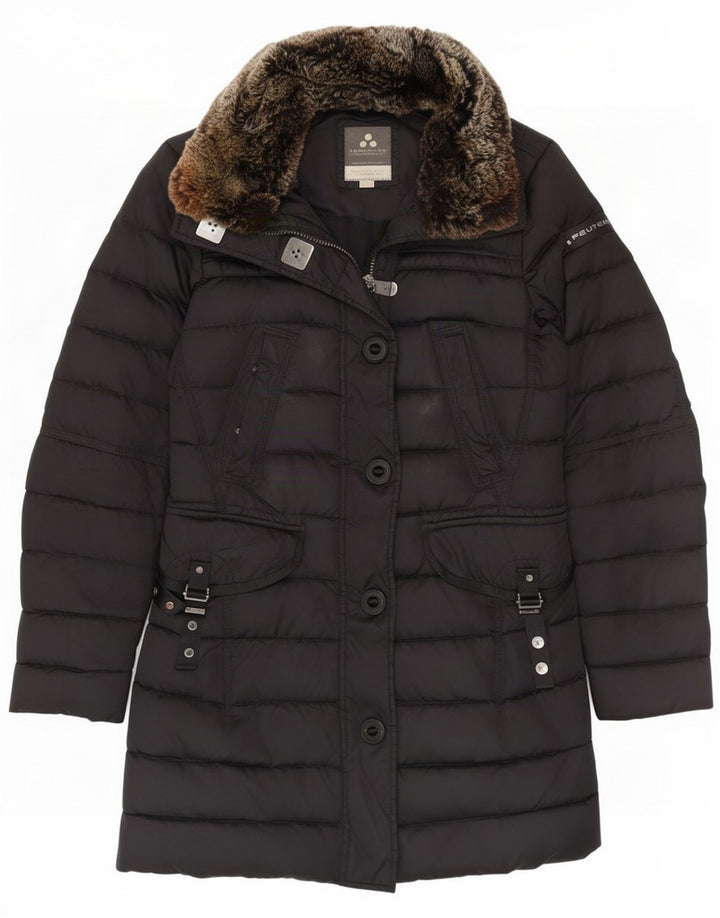 PEUTEREY Casaco acolchoado masculino com capuz IT 42 Preto médio