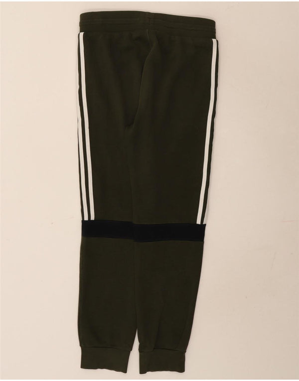 Adidas meninos calças de treino joggers 13-14 anos algodão cáqui
