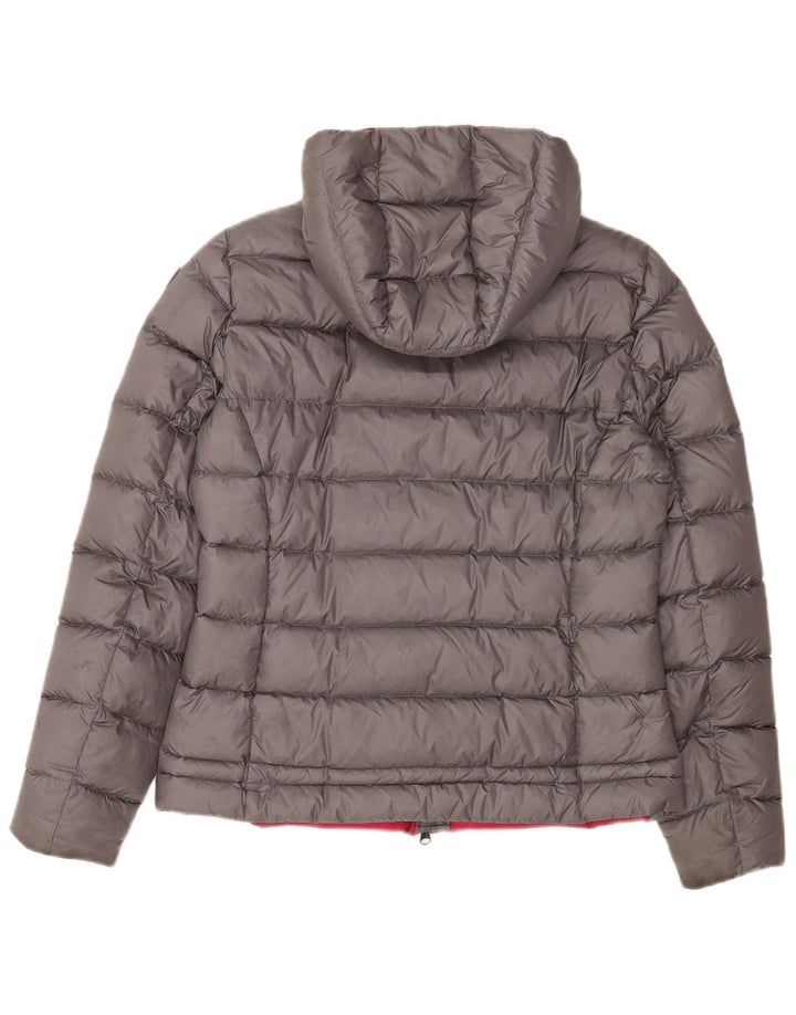 Jaqueta acolchoada com capuz feminina Blauer UK 14 poliamida cinza médio