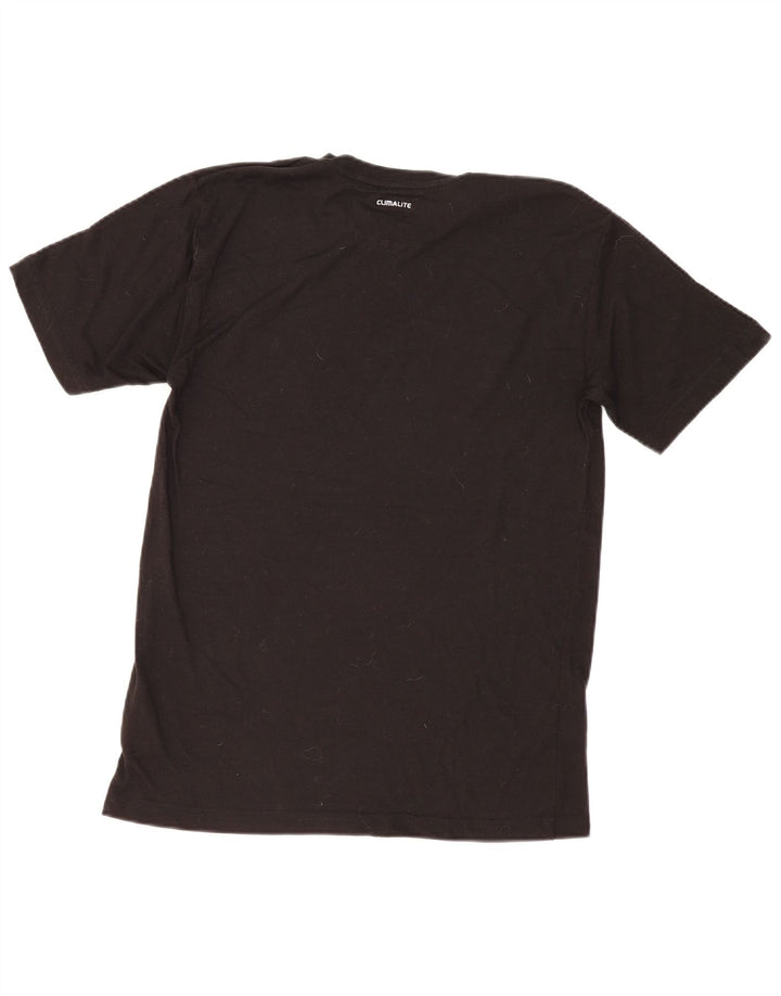 Adidas Mens Climalite Camiseta Top Médio Poliéster Preto