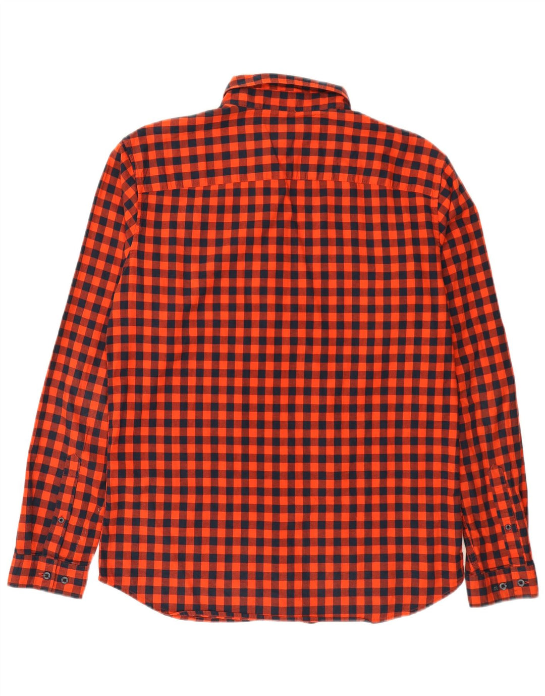 Camisa masculina Slim Fit Jack & Jones XL de algodão vermelho guingão