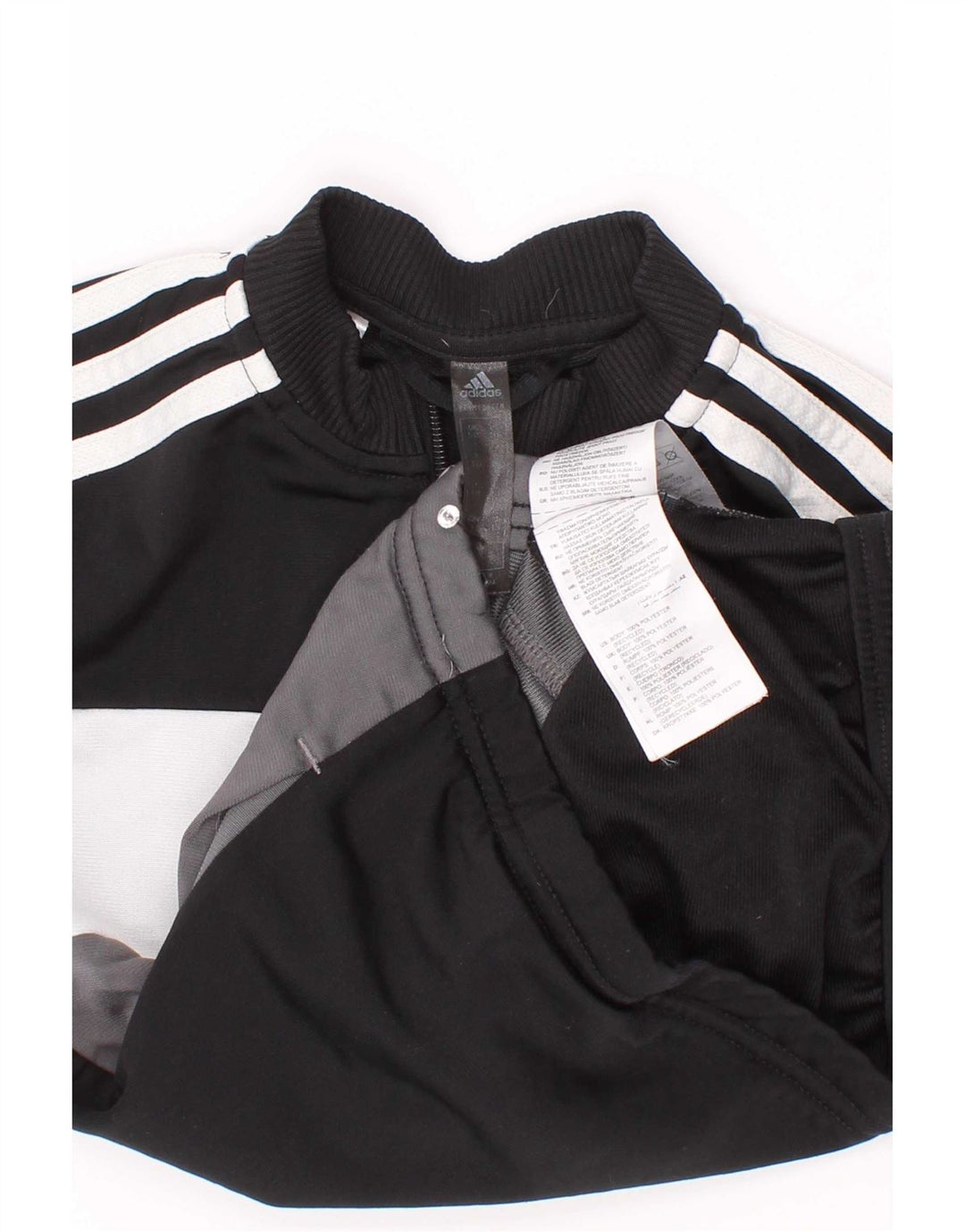 Jaqueta Adidas Meninos Treino Top 5-6 Anos Preto Colorblock Poliéster
