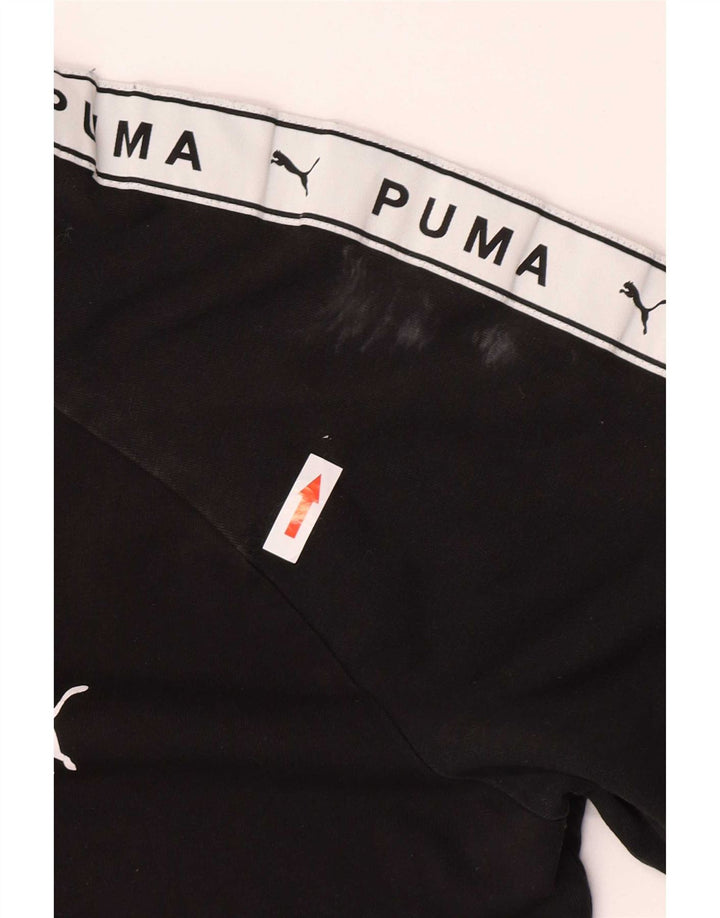 Camiseta masculina Puma Graphic Top médio preto colorblock