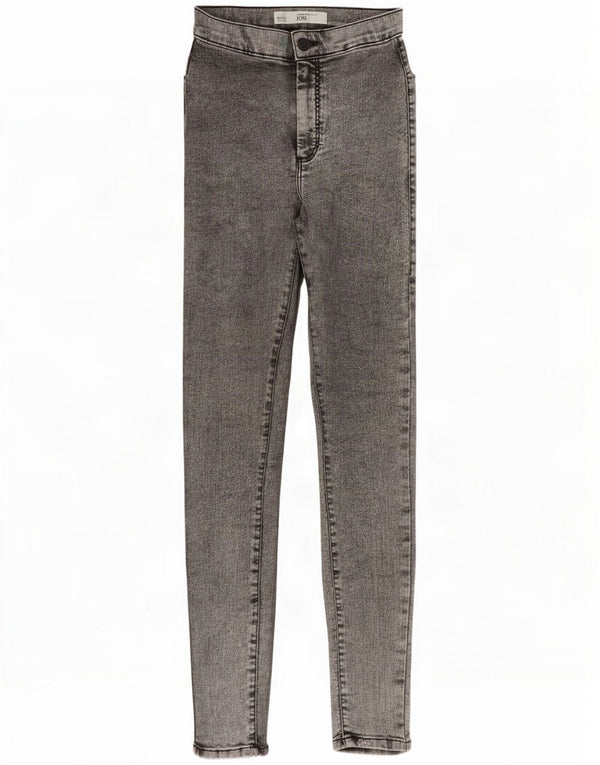 Topshop Womens Joni Skinny Jeans W25 L28 Algodão Cinza