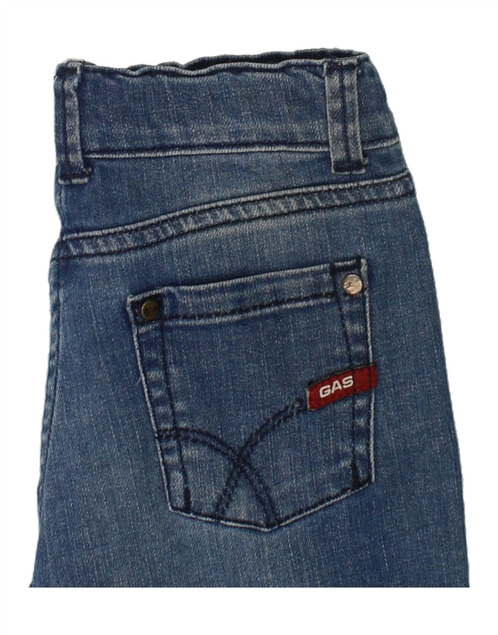 GAS Girls Straight Jeans 2-3 Years W20 L15 Blue Cotton Vintage Gas and Second-Hand Gas from Messina Hembry 