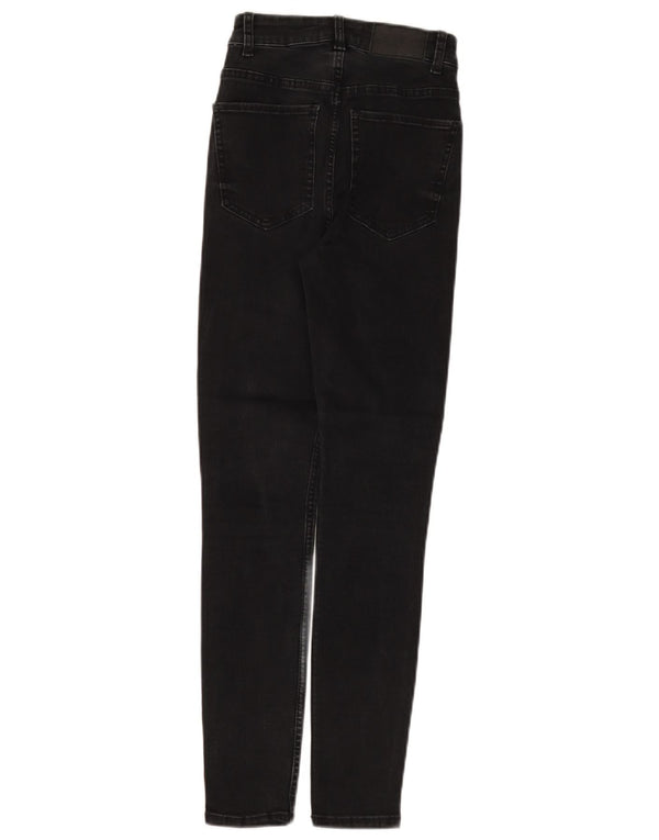 Calça jeans skinny feminina Zara EU 32 2XS W22 L26 algodão preto