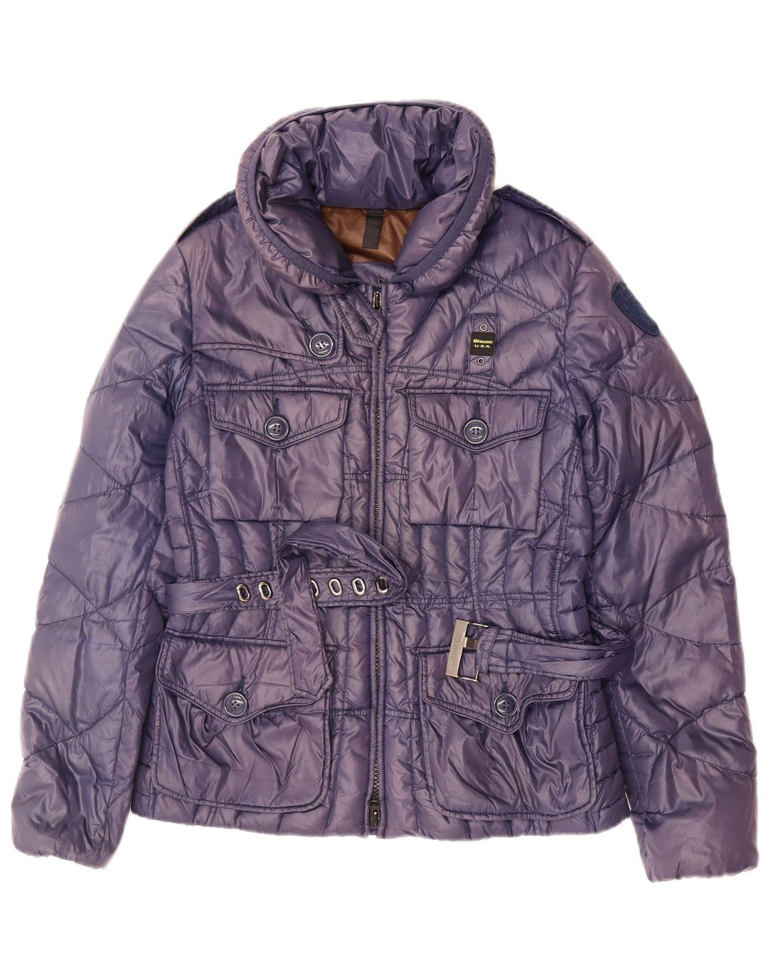 Jaqueta acolchoada feminina BLAUER UK 14 médio roxo
