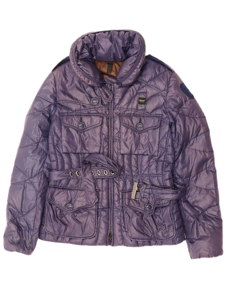 Jaqueta acolchoada feminina BLAUER UK 14 médio roxo