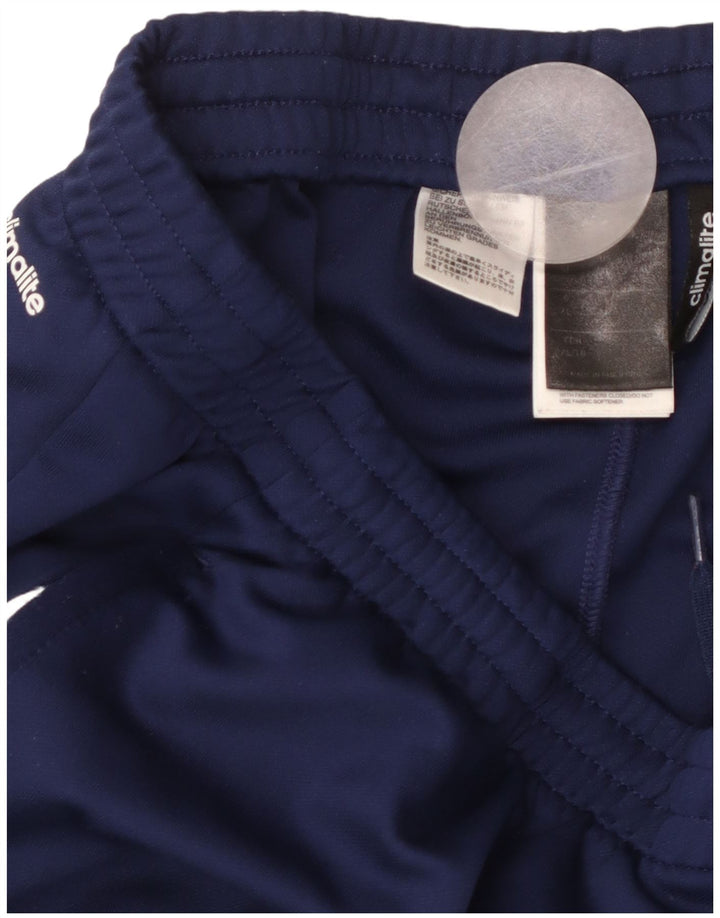 Calças de treino ADIDAS Mens Climalite XL azul marinho poliéster