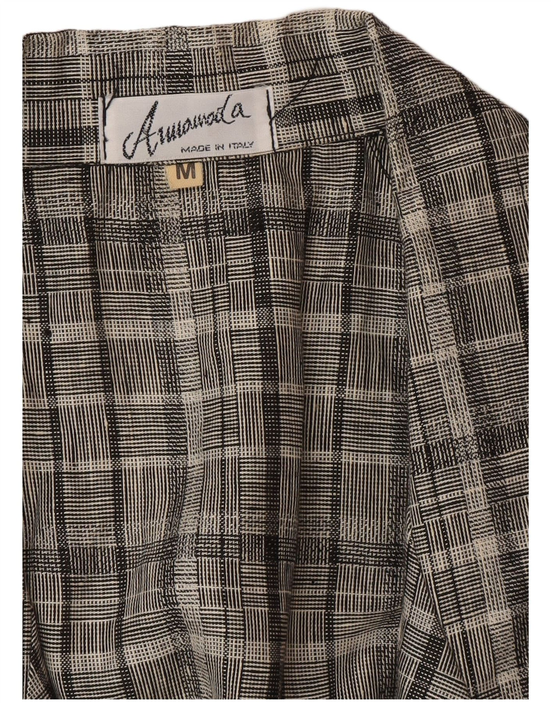 Jaqueta blazer vintage feminina longline com 1 botão Reino Unido 14 xadrez cinza médio