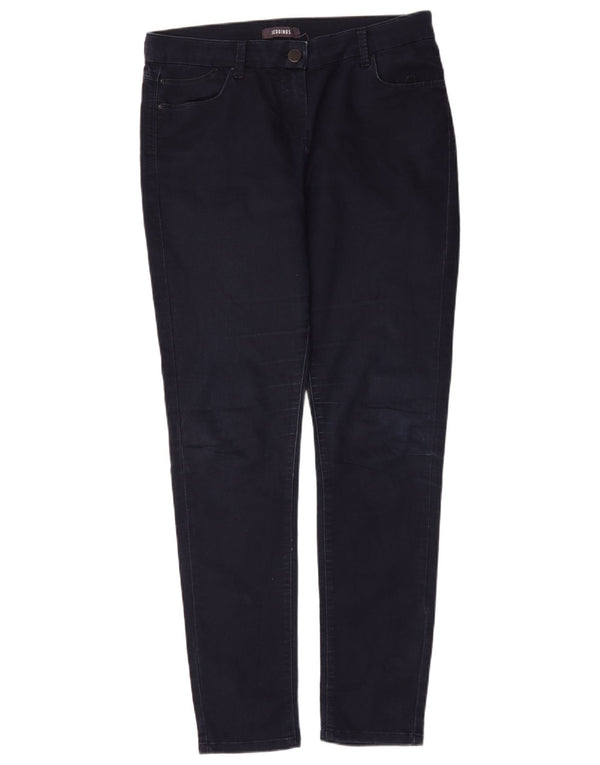 Calça jeans feminina Marks & Spencer UK 14 grande W34 L31 azul marinho algodão