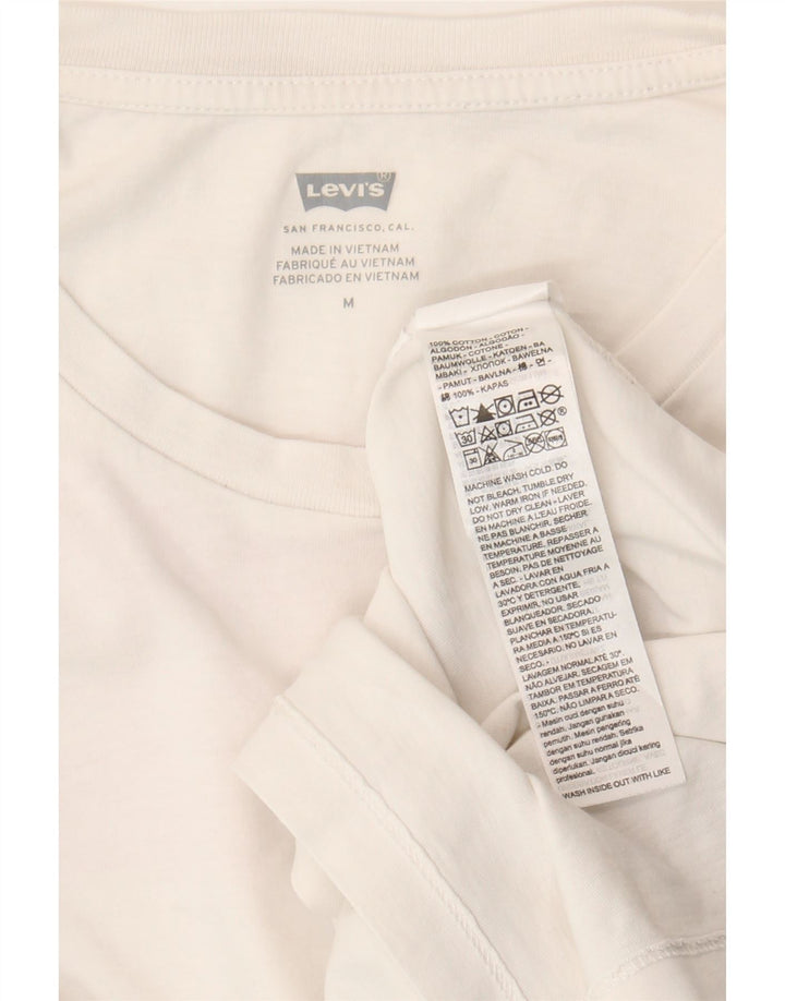 Camiseta gráfica masculina Levi's Top médio algodão branco