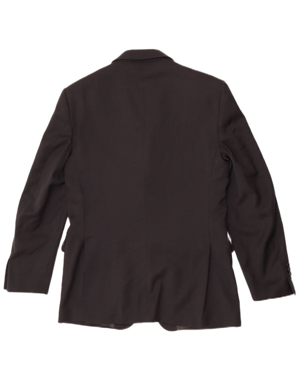 Jaqueta Blazer Masculina Brooksfield com 3 Botões IT 48 Lã Preta Média