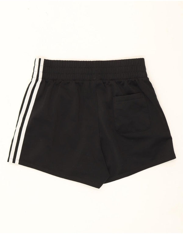 Shorts esportivos femininos Adidas UK 10 pequeno poliéster preto