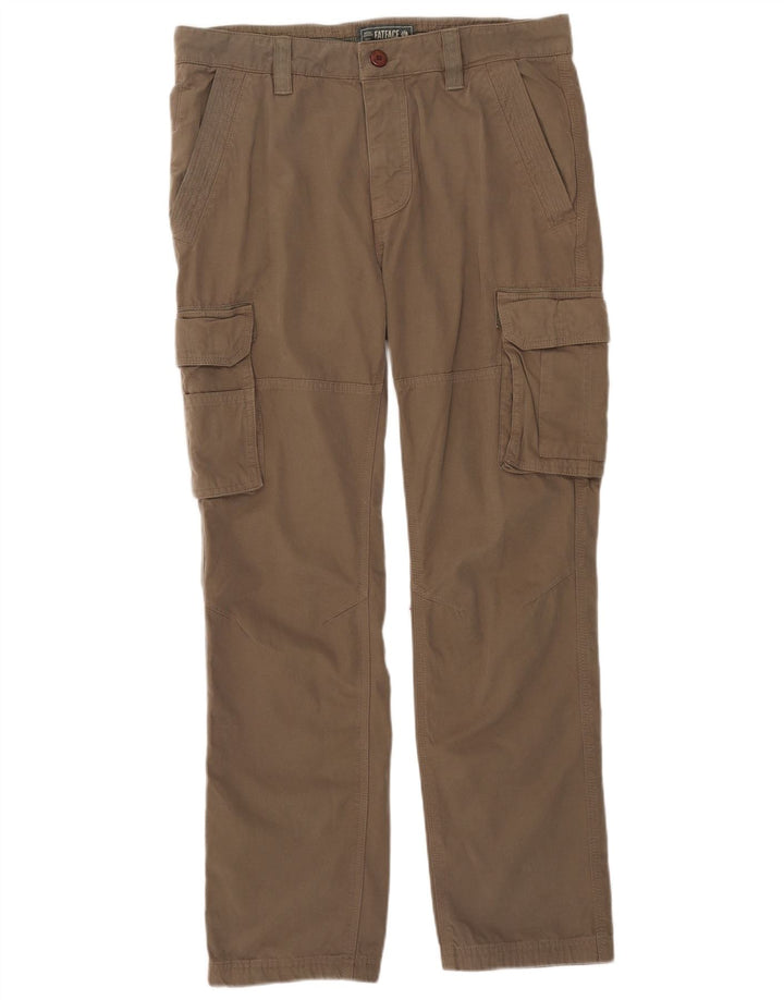 Calça cargo reta masculina Fat Face W34 L31 cáqui