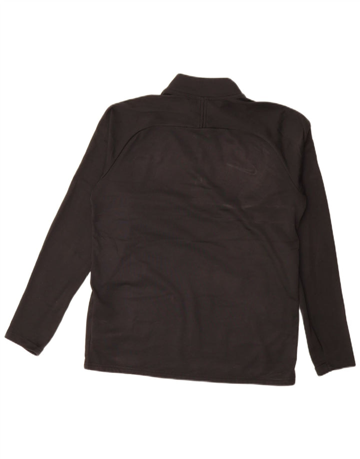 Moletom Nike Masculino Dri Fit Zip Neck Suéter Médio Preto Poliéster