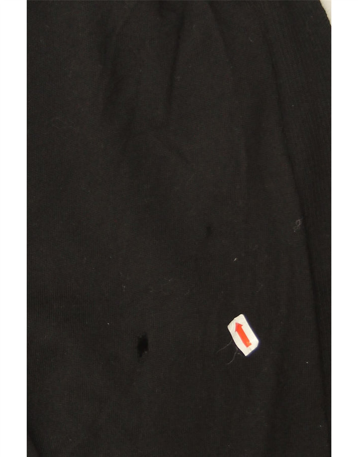 Suéter cardigã aberto grande Cos feminino Reino Unido 6 XS lã preta