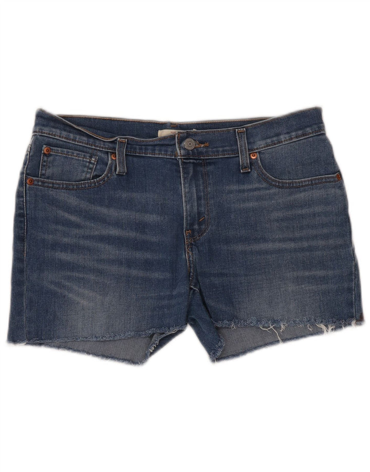 Shorts jeans feminino Levi's W29 algodão azul médio