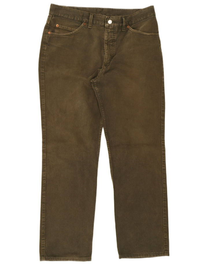 Mustang Mens Straight Jeans W36 L32 Algodão Verde