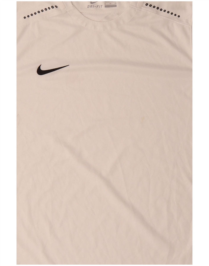 Camiseta Nike Masculina Dri Fit Top XL Branca Colourblock Poliéster
