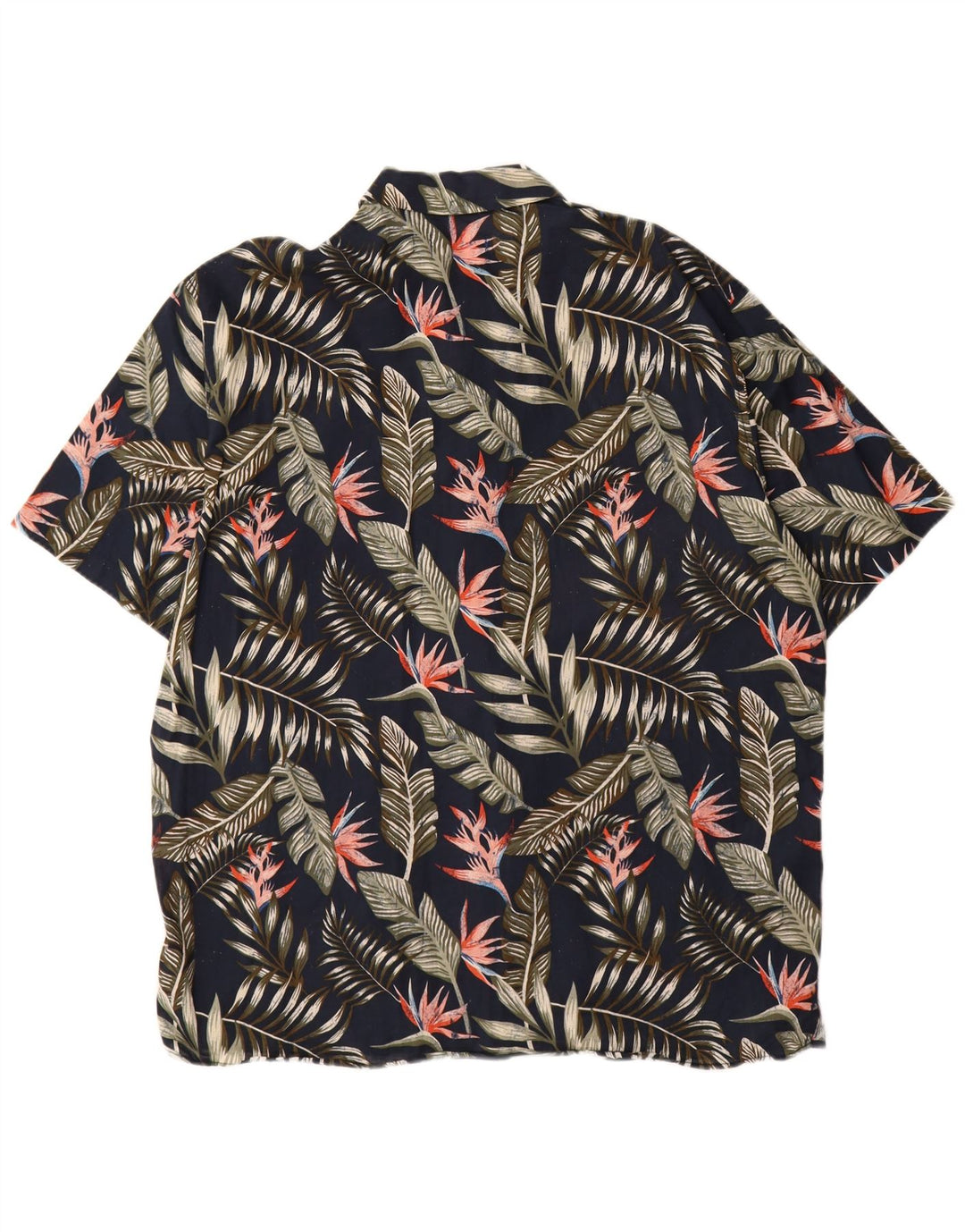 Camisa masculina de manga curta Jack & Jones grande azul marinho floral