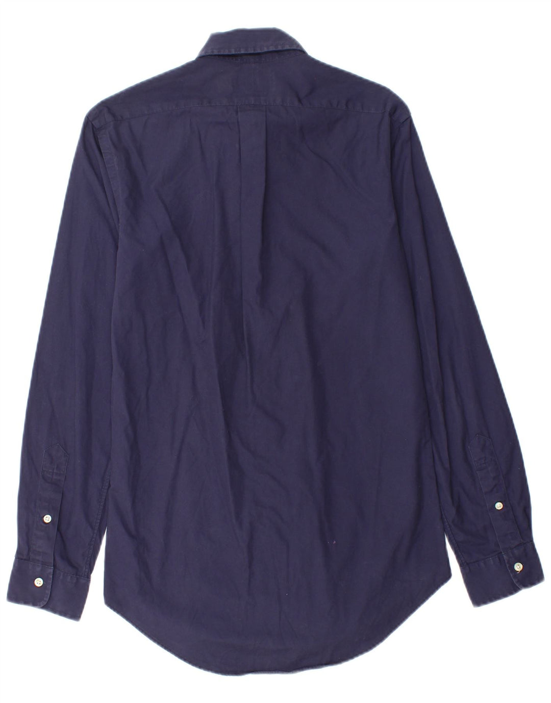 Camisa masculina POLO RALPH LAUREN de ajuste personalizado XS azul marinho algodão