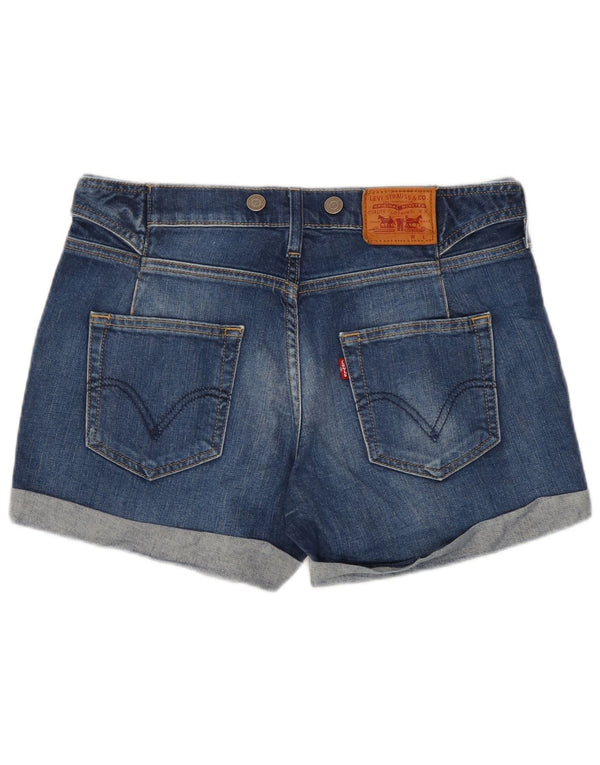 Shorts jeans feminino Levi's W30 algodão azul médio
