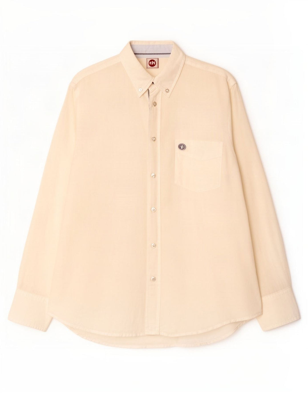 Camisa masculina Murphy & Nye Regular Fit média de linho branco